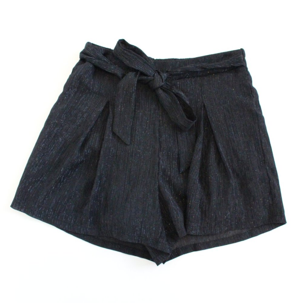 3/$15 Bebop Shimmery Thread Pleated Shorts